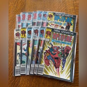 Vintage 13 issue complete set Marvel Spitfire Comics 1986-87